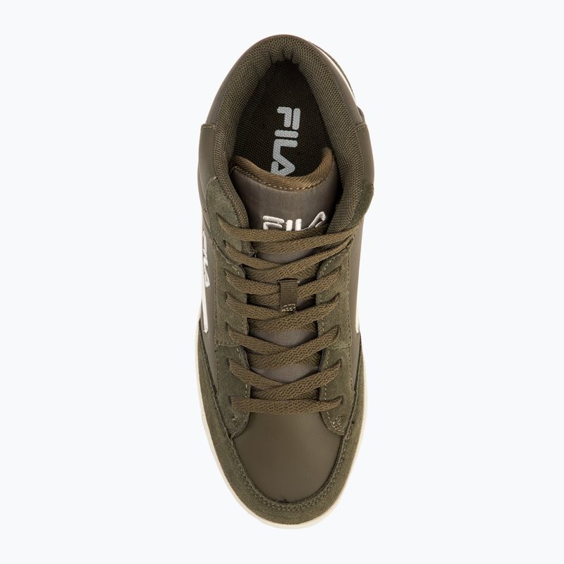 Buty dziecięce FILA Crew Mid olive night 5