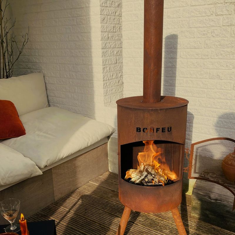 Kominek ogrodowy BonFeu BonTon corten 2