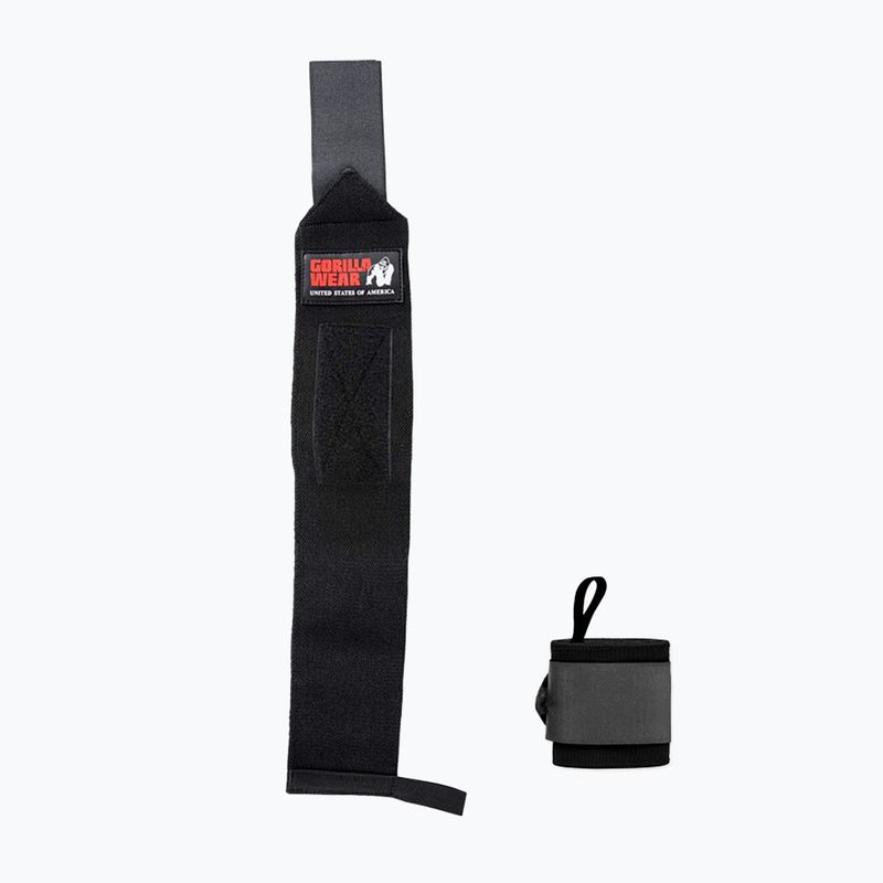 Usztywniacze nadgarstków męskie Gorilla Wear Wrist Wraps Pro black 2
