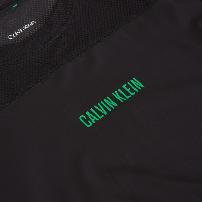 Koszulka męska Calvin Klein LVGMS5K188 Baselayer black/blosson green logo 3