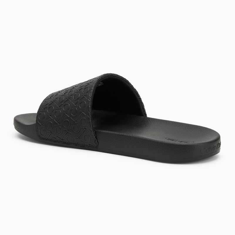 Klapki męskie Calvin Klein HM0HM01968 Pool Slide Mono triple black 3