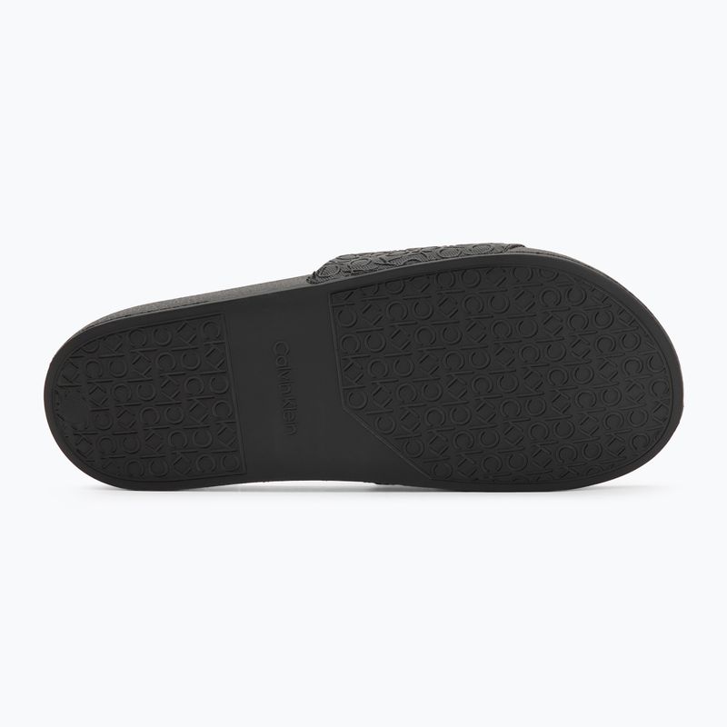 Klapki męskie Calvin Klein HM0HM01968 Pool Slide Mono triple black 4