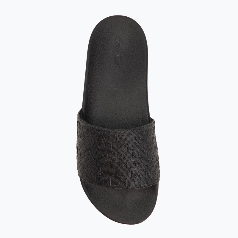 Klapki męskie Calvin Klein HM0HM01968 Pool Slide Mono triple black 5