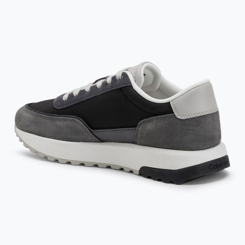 Buty męskie Calvin Klein HM0HM01714 Low Top Lace Up Repreve Mix formal gray/eggshell/creamy white 3