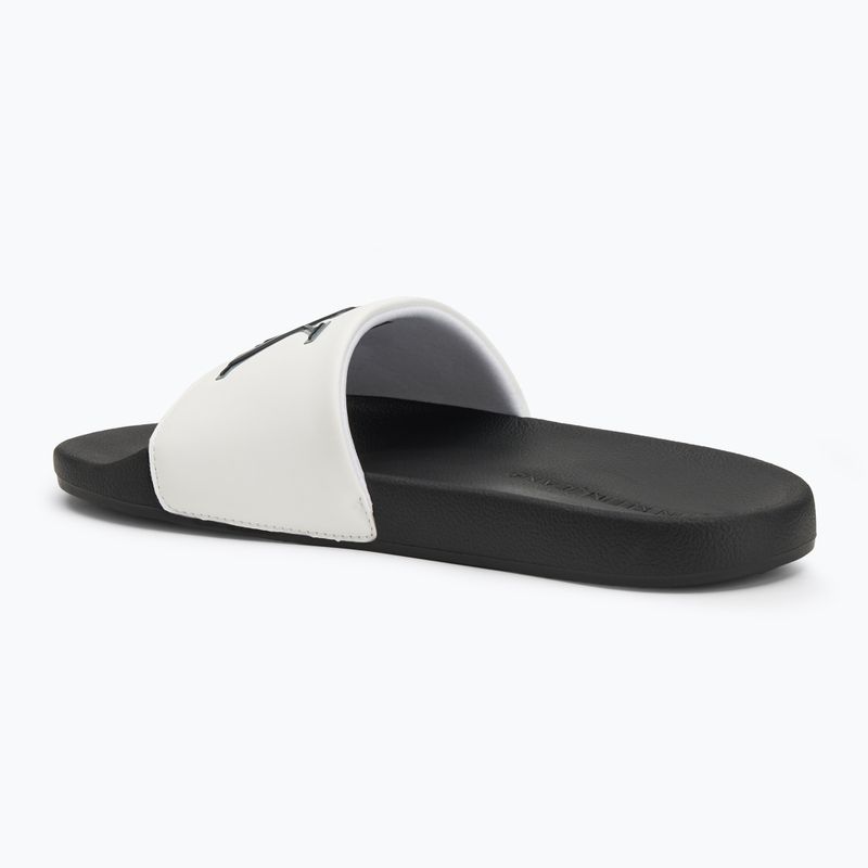 Klapki męskie Calvin Klein YM0YM01281 Jelly Mono PU Bright white/black 3