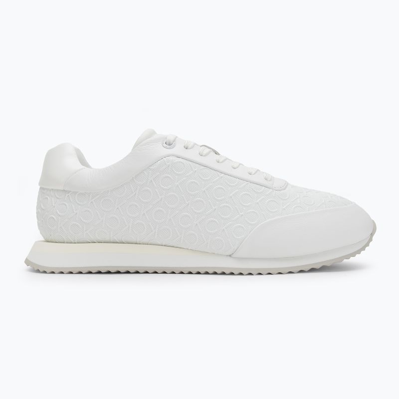 Buty damskie Calvin Klein HW0HW02574 Runner Lace Up Mono Pu triple bright white 2