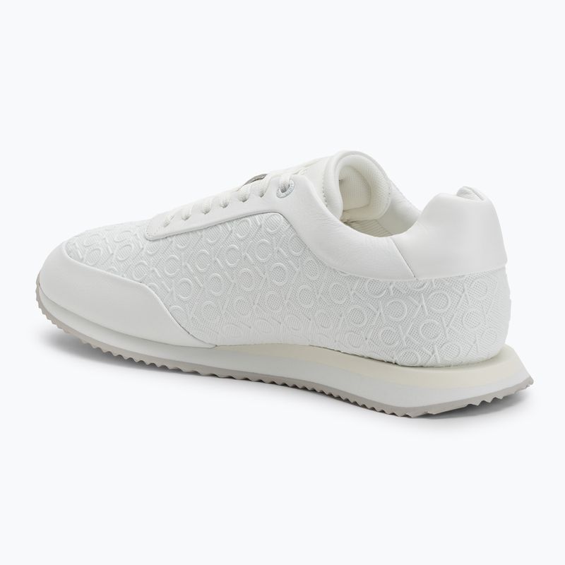 Buty damskie Calvin Klein HW0HW02574 Runner Lace Up Mono Pu triple bright white 3