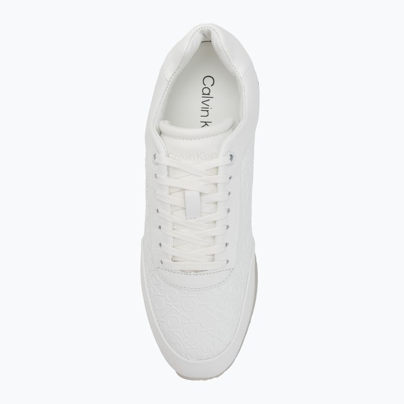 Buty damskie Calvin Klein HW0HW02574 Runner Lace Up Mono Pu triple bright white 5