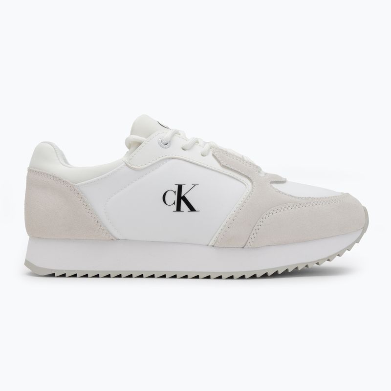 Buty damskie Calvin Klein YW0YW01644 Runner Laceup Sock Mg Nylon Mix Bright white/black 2