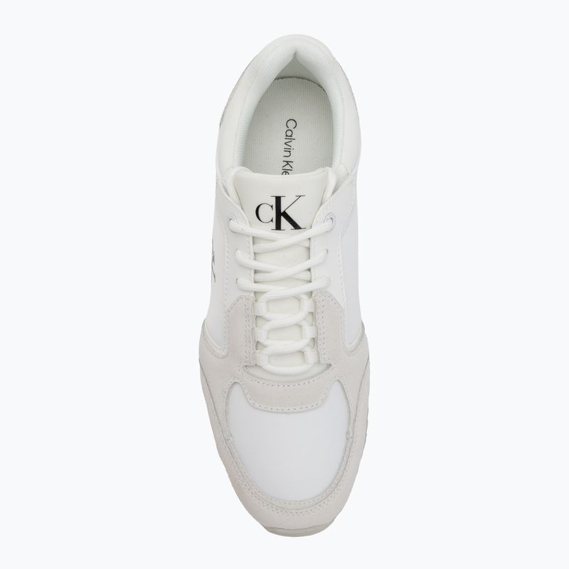 Buty damskie Calvin Klein YW0YW01644 Runner Laceup Sock Mg Nylon Mix Bright white/black 5