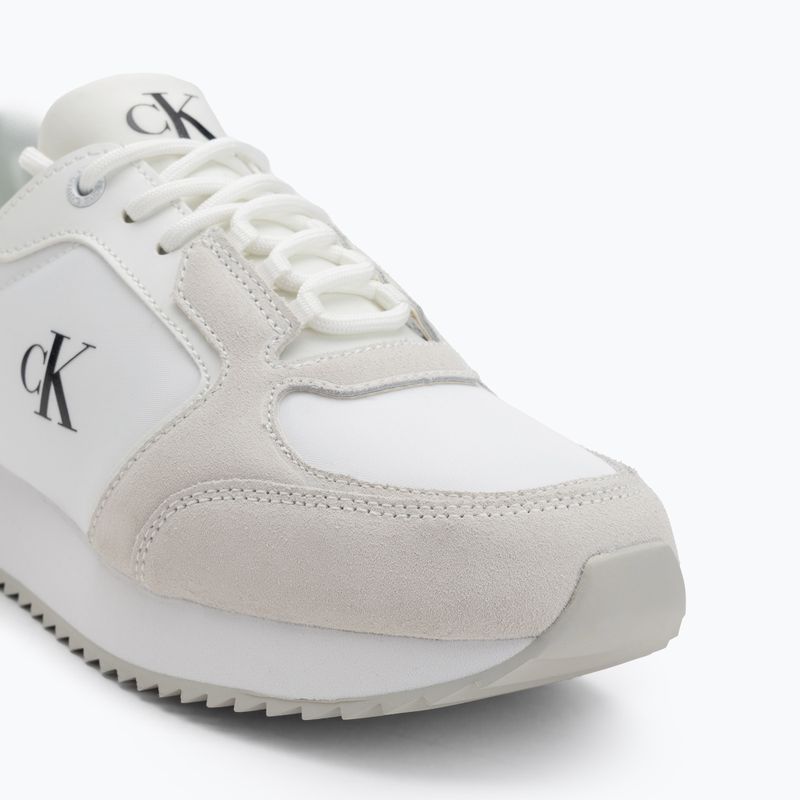 Buty damskie Calvin Klein YW0YW01644 Runner Laceup Sock Mg Nylon Mix Bright white/black 7