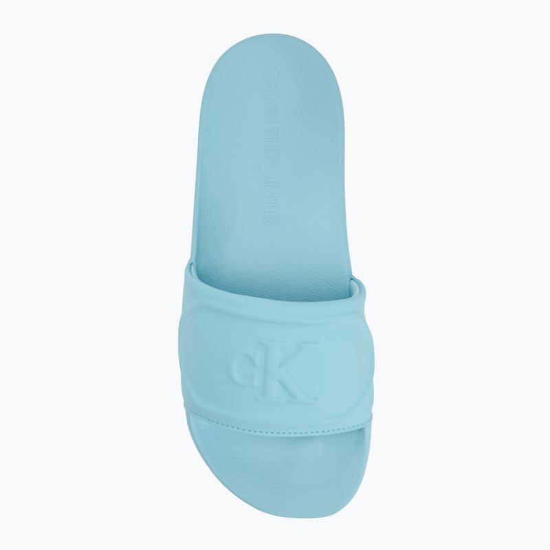 Klapki damskie Calvin Klein YW0YW01879 Pu Hf Mg blue danube 5
