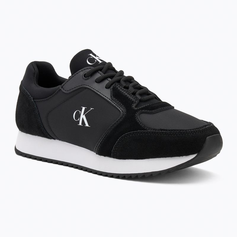 Buty damskie Calvin Klein YW0YW01644 Runner Laceup Sock Mg Nylon Mix black
