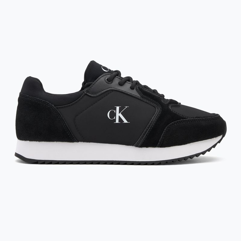 Buty damskie Calvin Klein YW0YW01644 Runner Laceup Sock Mg Nylon Mix black 2