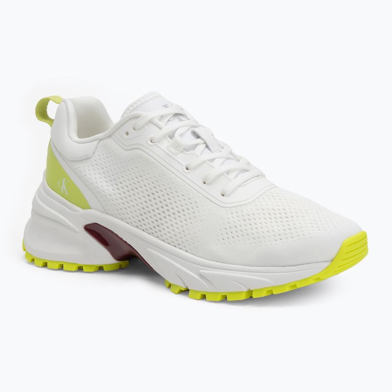 Buty damskie Calvin Klein YW0YW01856 Hike Runner Mg Tech Knit bright white wild lime/andora
