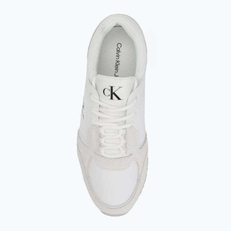 Buty męskie Calvin Klein YM0YM01326 Retro Runner Sock Lace Up Ny-Su bright white/black 5