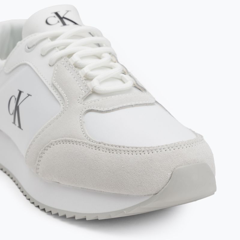 Buty męskie Calvin Klein YM0YM01326 Retro Runner Sock Lace Up Ny-Su bright white/black 7