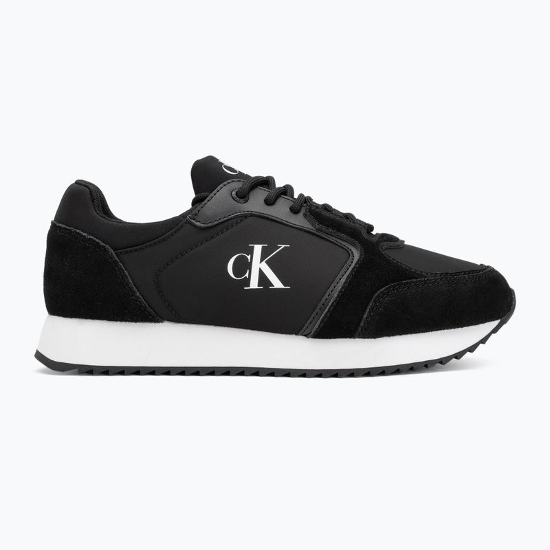Buty męskie Calvin Klein YM0YM01326 Retro Runner Sock Lace Up Ny-Su Calvin navy/bright white/gum 2