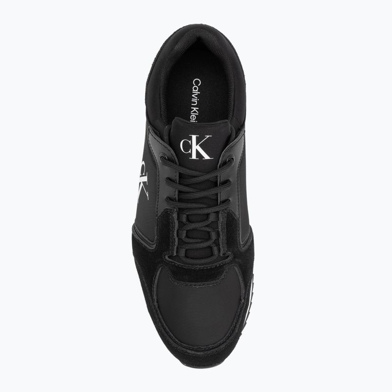 Buty męskie Calvin Klein YM0YM01326 Retro Runner Sock Lace Up Ny-Su Calvin navy/bright white/gum 5
