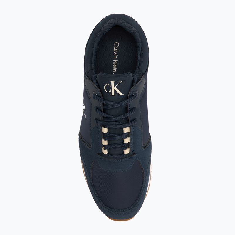 Buty męskie Calvin Klein YM0YM01326 Retro Runner Sock Lace Up Ny-Su Calvin navy/bright white/gum 5