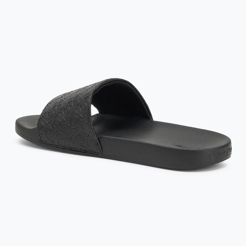Klapki damskie Calvin Klein HW0HW02541 Pool Slide Mono ck black 3