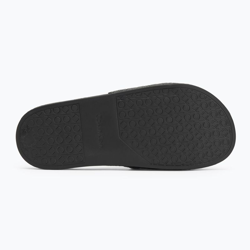 Klapki damskie Calvin Klein HW0HW02541 Pool Slide Mono ck black 4