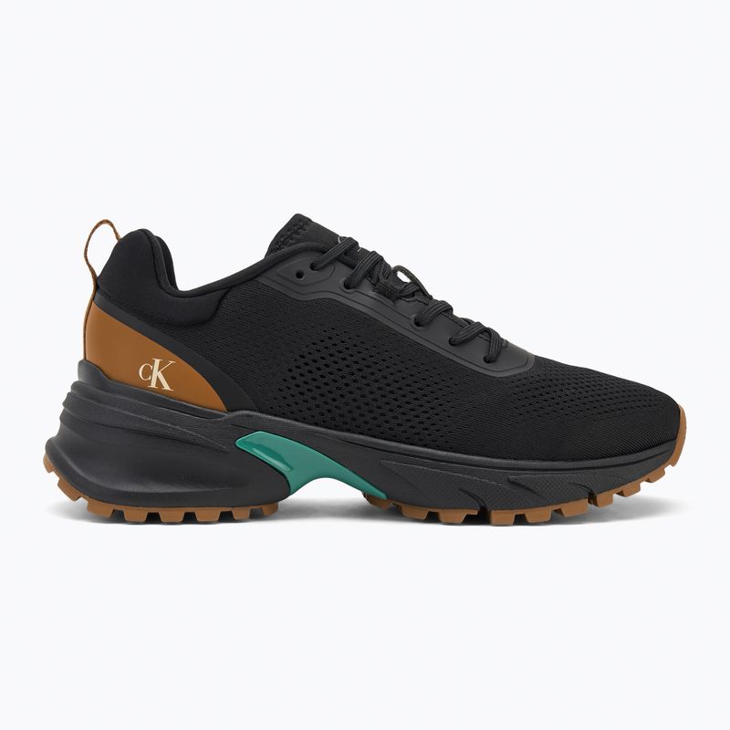 Buty męskie Calvin Klein YM0YM01284 Hike Runner Tech Knit ck black/grain brown/wild green 2