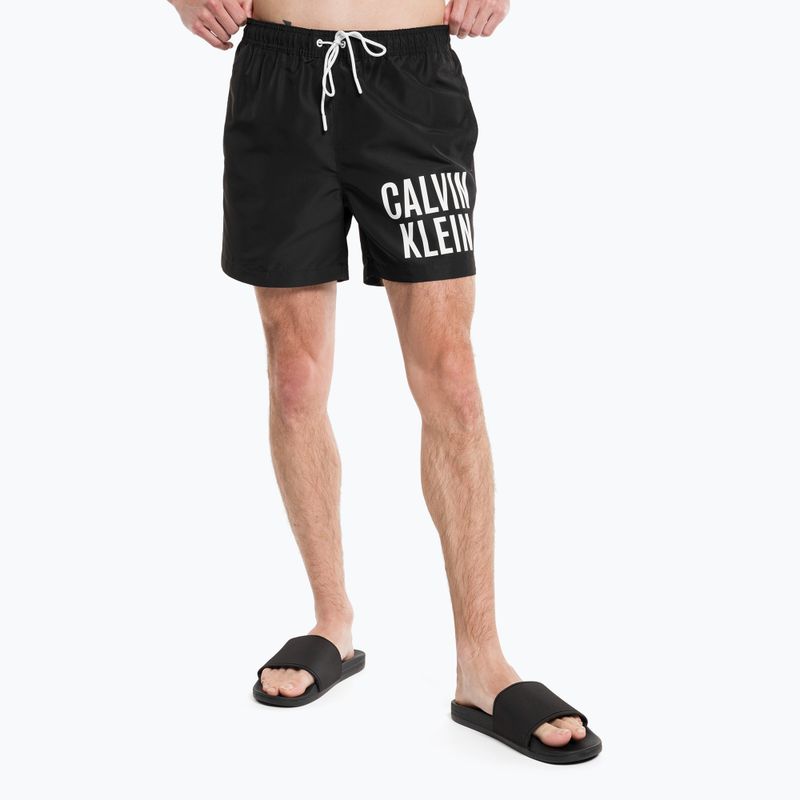 Szorty kąpielowe męskie Calvin Klein Medium Drawstring black 4