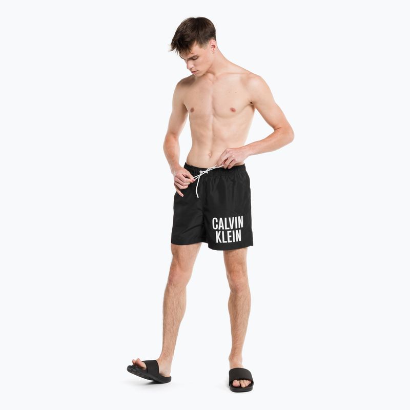 Szorty kąpielowe męskie Calvin Klein Medium Drawstring black 5