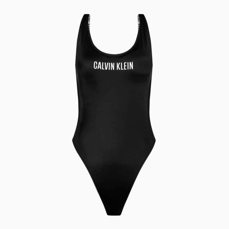 Strój kąpielowy jednoczęściowy damski Calvin Klein Scoop Back One Piece Logo black