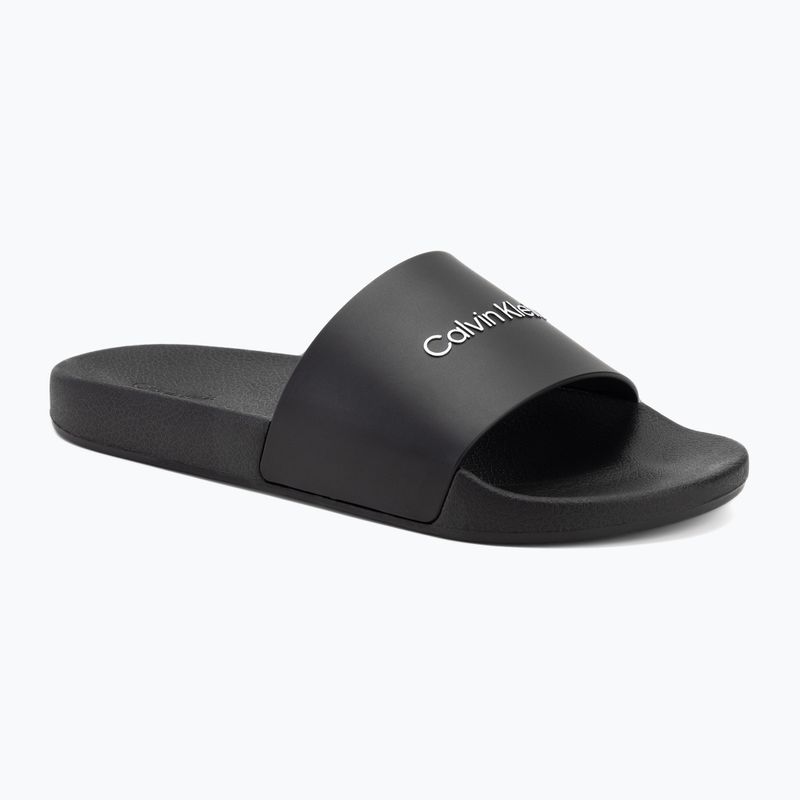 Klapki męskie Calvin Klein HM0HM00455 Pool Slide Rubber black