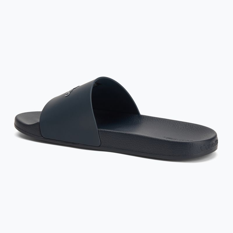 Klapki męskie Calvin Klein HM0HM00455 Pool Slide Rubber navy 3