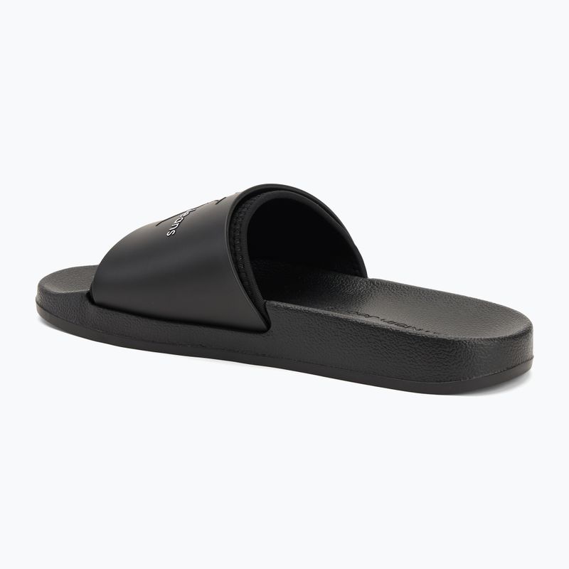 Klapki męskie Calvin Klein YM0YM00361 Slide Rubber Neoprene Monologo black 3