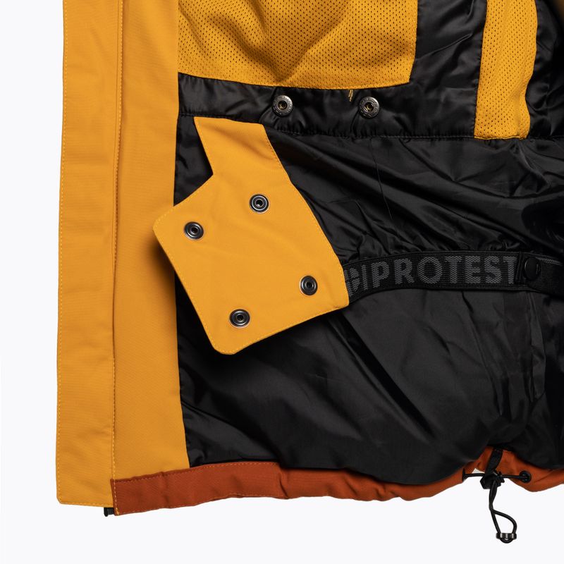 Kurtka narciarska męska Protest Prtgooz dark yellow 9