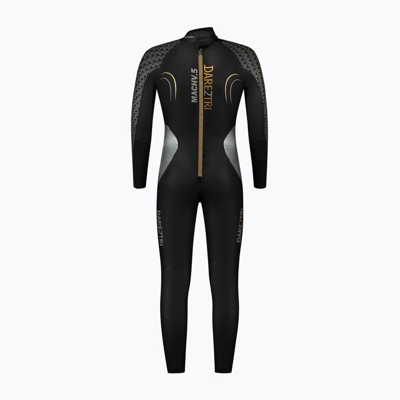 Pianka triathlonowa męska Dare2Tri MACH5 0,5 mm czarny 2