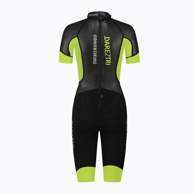 Pianka triathlonowa damska Dare2Tri Swim&Run 5 mm czarny 2