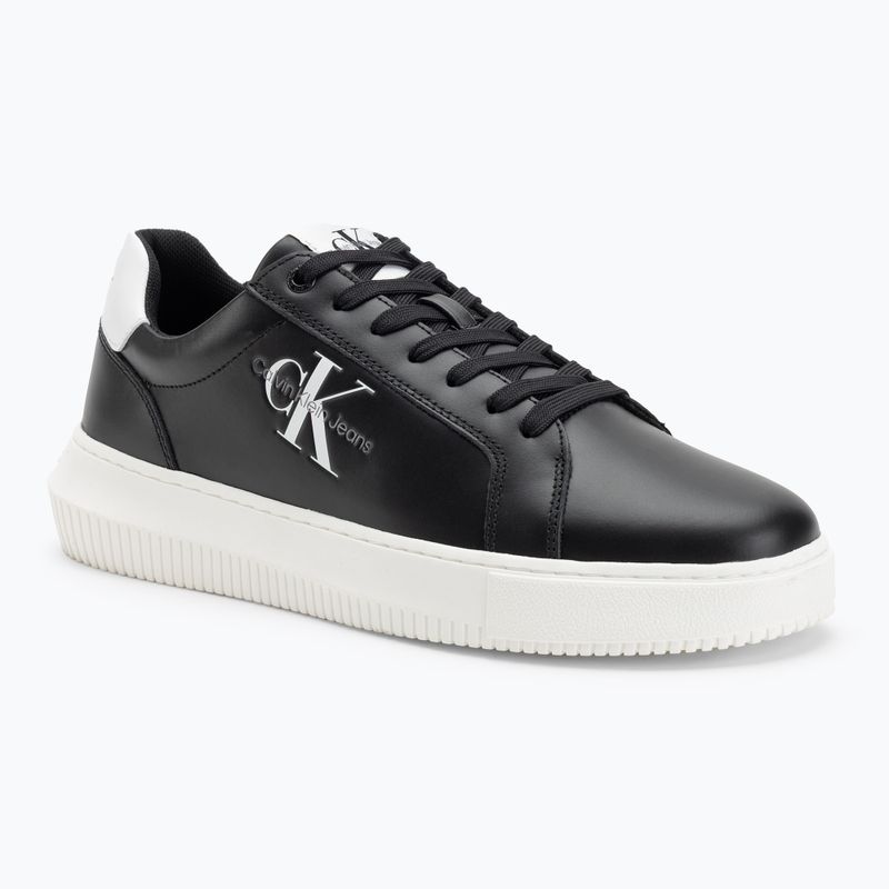 Buty męskie Calvin Klein YM0YM00681 Chunky Cupsole Monologo Lth triple black/bright white