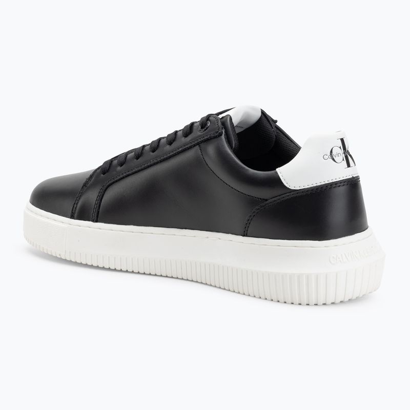 Buty męskie Calvin Klein YM0YM00681 Chunky Cupsole Monologo Lth triple black/bright white 3