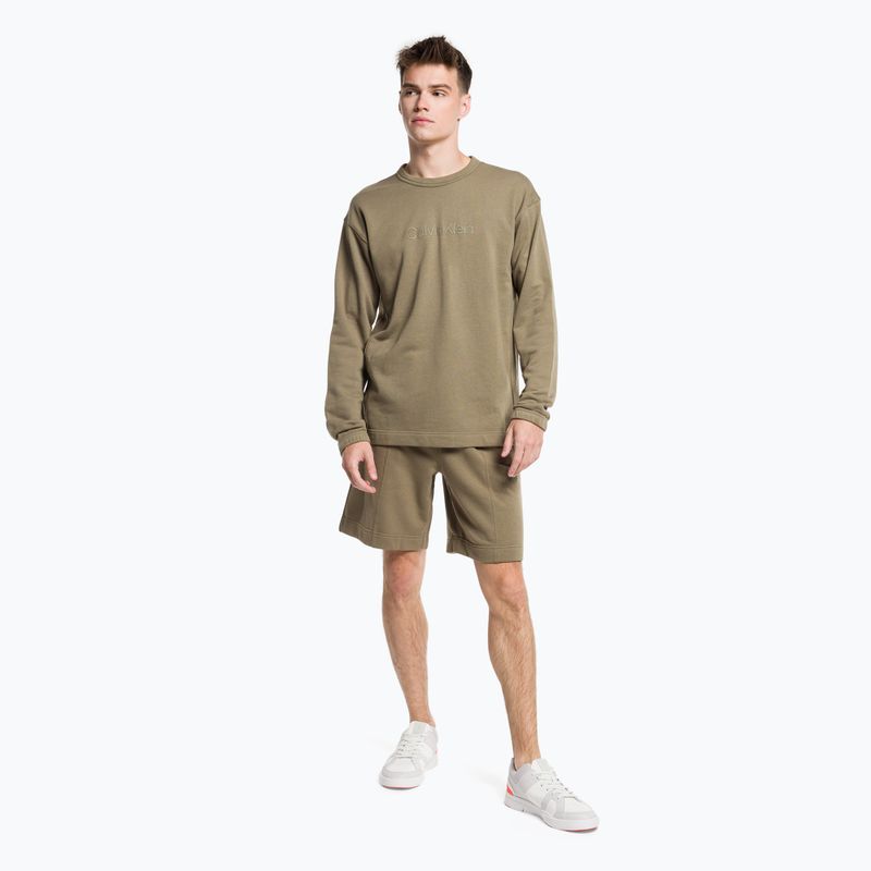 Spodenki męskie Calvin Klein 8.5" Knit gray olive 2