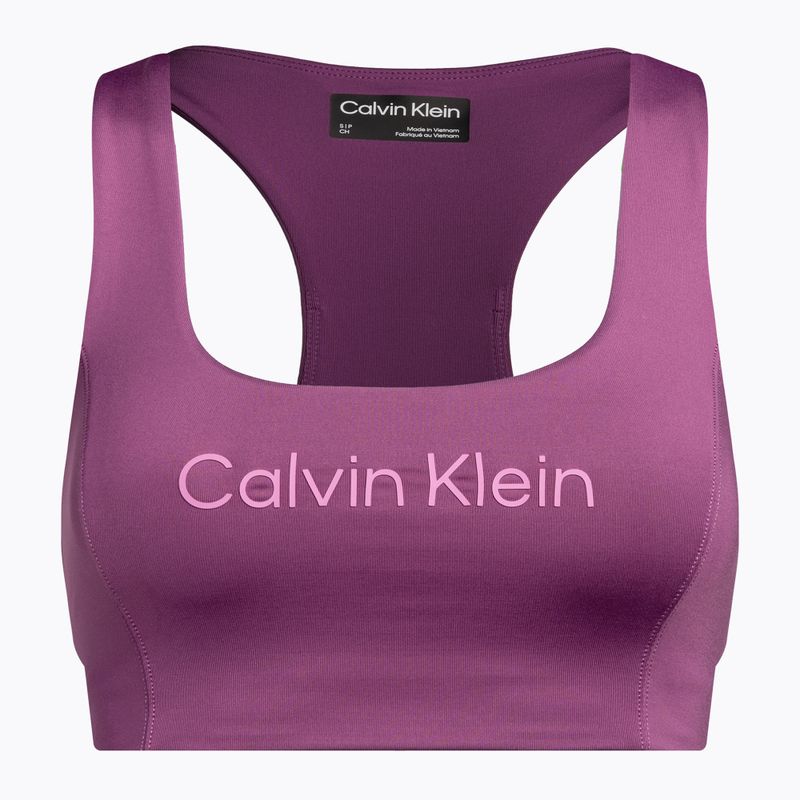 Biustonosz treningowy Calvin Klein Medium Support amethyst 5