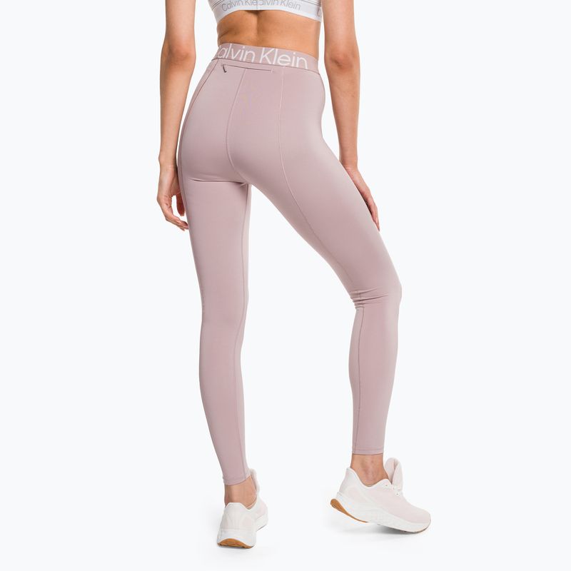 Legginsy treningowe damskie Calvin Klein 7/8 gray rose 3