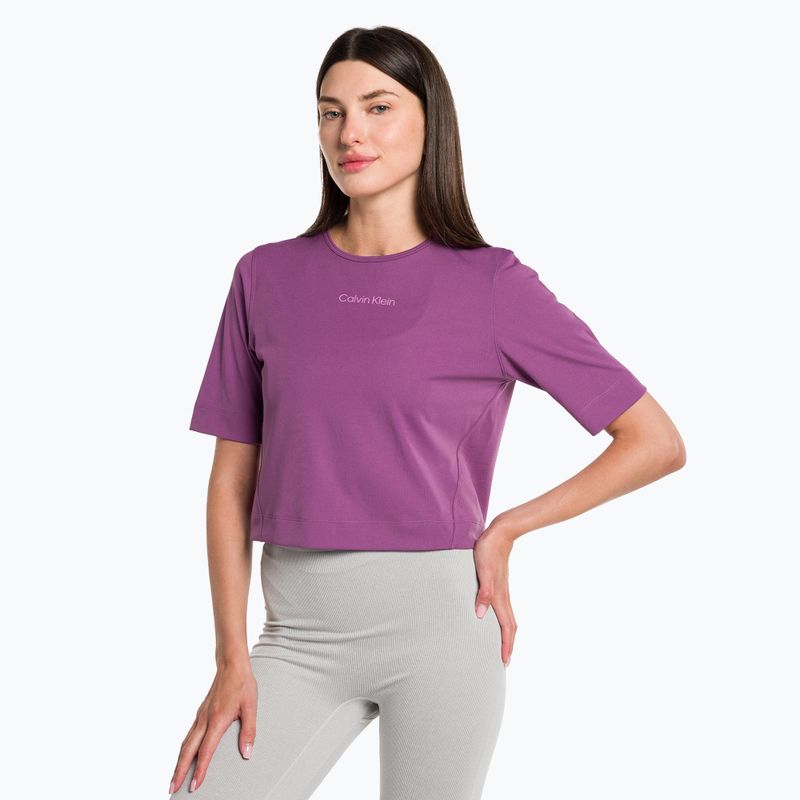 Koszulka damska Calvin Klein Knit amethyst