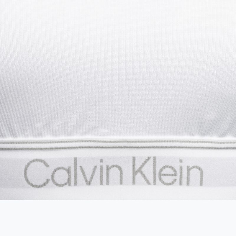 Biustonosz treningowy Calvin Klein Medium Support bright white 7