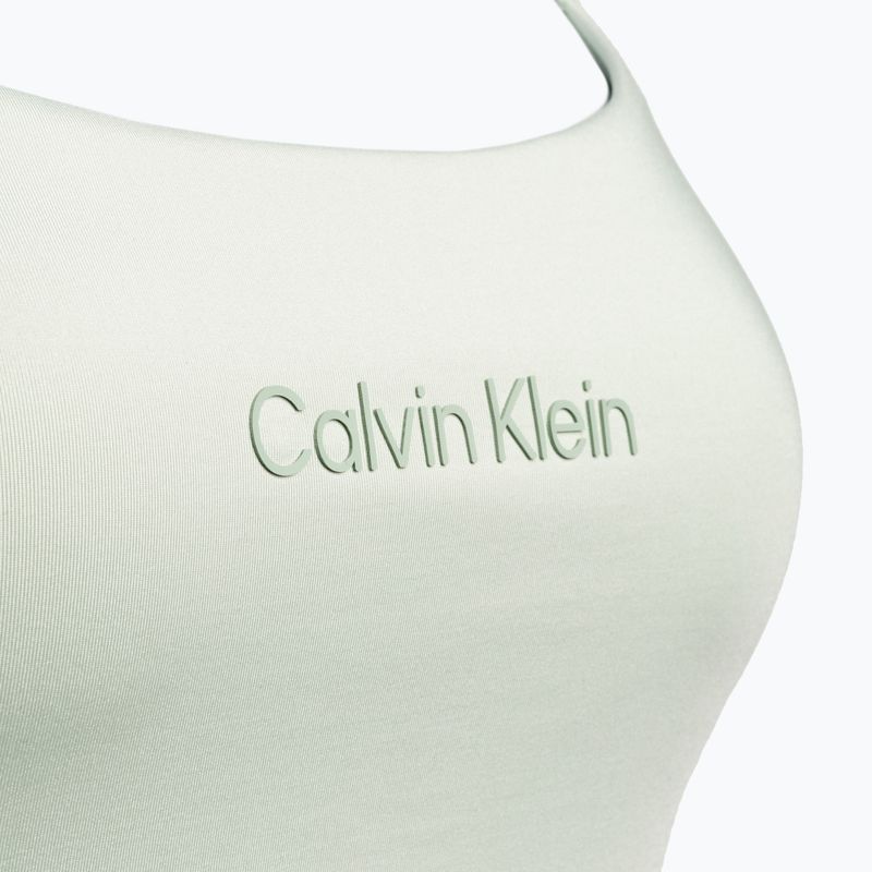 Biustonosz treningowy Calvin Klein Low Support seaspray green 8