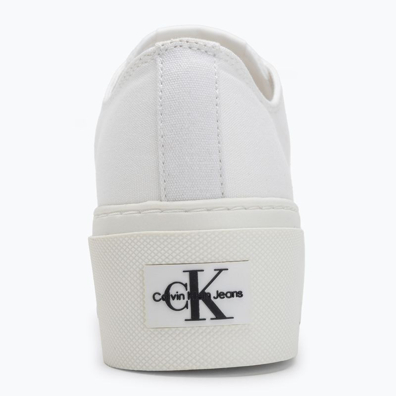 Trampki damskie Calvin Klein YW0YW01033 Vulc Flatform+ Cupsole Low white 6