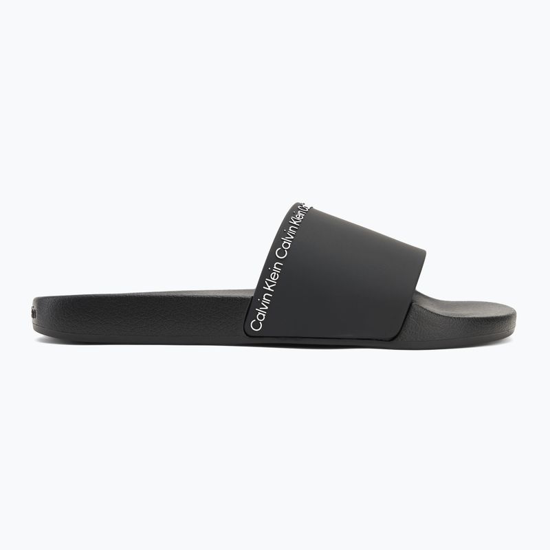 Klapki męskie Calvin Klein HM0HM00981 Pool Slide Rubber black 2