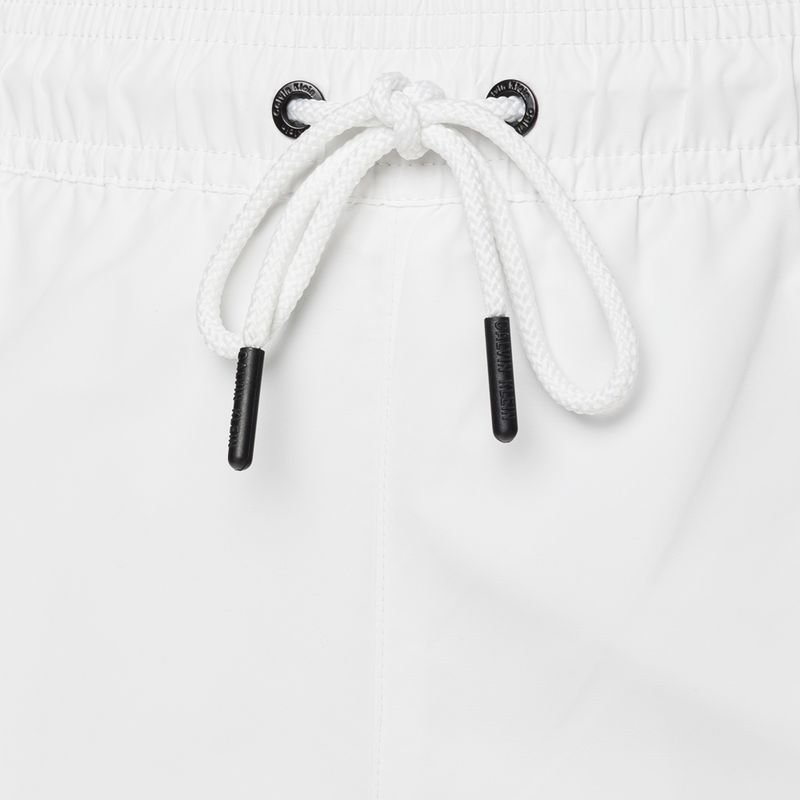 Szorty kąpielowe męskie Calvin Klein Medium Drawstring white 3