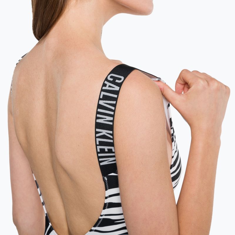 Strój kąpielowy jednoczęściowy damski Calvin Klein Scoop Back One Piece czarny 7