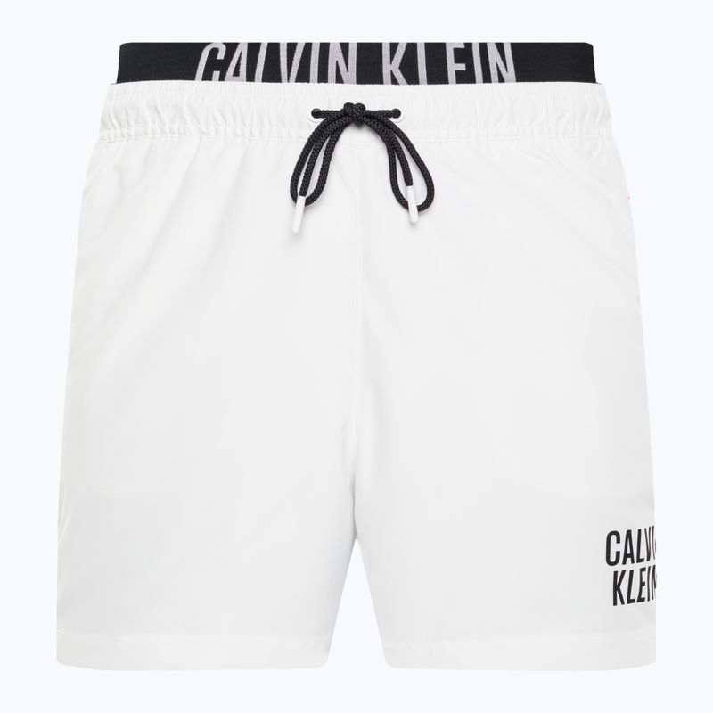 Szorty kąpielowe męskie Calvin Klein Medium Double Waistband white