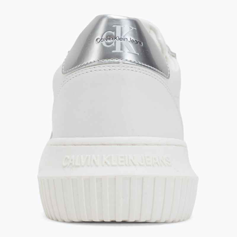 Buty damskie Calvin Klein YW0YW01224 Cupsole Mono Lth Wn white/silver 6